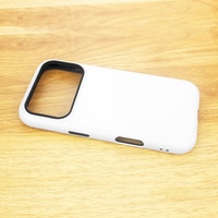 Coques de téléphone portable 2-en-1 personnalisables en TPU+PC avec film 3D par sublimation, finition brillante, antichoc, étanches et support intégré