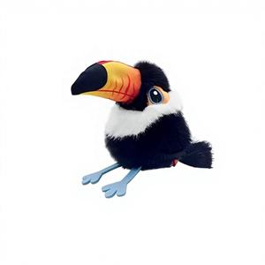 Realistic Plush Bird Pet Toy Squeaky Flapping Wings Interactive Cat Dog Toy - Product Image 6