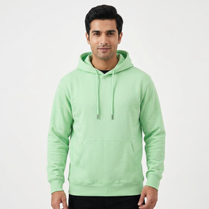 Sudadera con capucha unisex personalizada 100% algodón con media cremallera, diseño de ojos, estampado por descarga, color liso, oversize para invierno, digital - Product Image 1