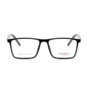 กรอบแว่นตาทรงสี่เหลี่ยมขนาดใหญ่สีเทาแจ็ค 70002 แบบเต็มขอบ สำหรับทุกเพศ เปลี่ยนเลนส์ได้ สำหรับผู้ใหญ่ มีสไตล์ - Product Image 5