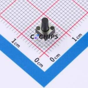 TS09-CBW1EH7.5 Tactile Switch Through hole-4P,4.5x4.5mm Switch Single Pole Single Throw Round Button 1.8N Through Hole - Product Image 1