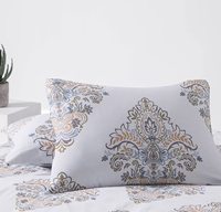 Remise de luxe fleur polyester turc king size couette drap de lit couette ensemble literie couette ensemble