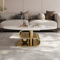 Table basse de luxe moderne, dernière collection, design italien haut de gamme pour salon, idéale pour la maison (vente en gros)