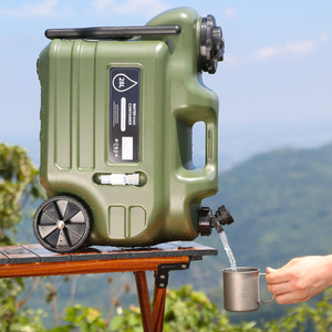 Seau d'hydratation portable en PE de qualité alimentaire pour camping, randonnée et voiture, avec roulettes - Product Image 3