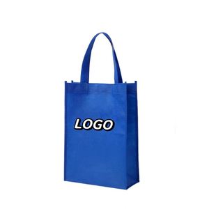 Black Printing Logo Reusable Recyclable Supermarket Grocery Exhibition Shopping <b>Gift</b> Promotional Non Woven Tote Carry <b>Bags</b> - Product Image 2