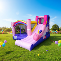 Castillo Inflable Pequeño en Oferta, Área de Juegos Interior, Tobogán Inflable, Combinado para Fiestas Infantiles, Jardín de Infancia, Inflable para Exteriores