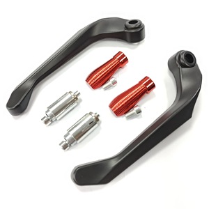 Protector de manillar de aleación de aluminio CNC para motocicletas y bicicletas de carretera, color negro, rojo, plateado y amarillo - Product Image 4