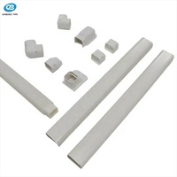 Couverture de tuyauterie pour climatiseur split, PVC ABS HL75 à HL160, résistante aux UV, conforme ROHS, pour installation résidentielle