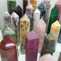 Großer Kristall turm Natürliches anderes Material Kristalls tab Klare Quarz punkt turm heilung