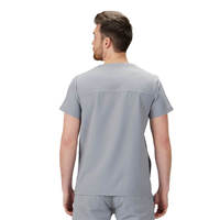 Usine personnalisée col en V infirmières hôpital dentaire uniforme médecin hauts hommes gommages médicaux chemise Salon infirmière uniformes Blouse en gros