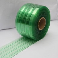 Rideau à lanières en PVC vert, rideau de porte en plastique côtelé, ignifuge, pour entrepôt, chambre froide, atelier LANGFANG WANMAO