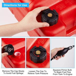 Réservoir de carburant hors-bord LINDA HDPE rouge 24L et tuyau pour moteur de <span class=keywords><strong>bateau</strong></span> <span class=keywords><strong>Yamaha</strong></span> - Neuf - Product Image 6