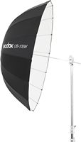 Parapluie réflecteur noir et blanc Godox UB-105W 41 pouces (105 cm) pour studio photo avec diffuseur noir et argent