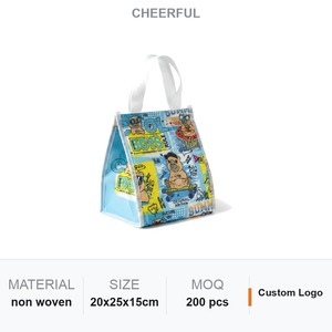 Bolsa Térmica para Almuerzo con Cierre de Cremallera, Forro de Papel de Aluminio, Logotipo y Color Personalizados, Regalo Promocional - Product Image 1