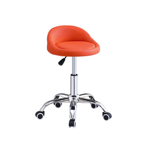 Bar <b>Stool</b> Height <b>Adjustable</b> Swivel Chair Chrome Frame Modern Minimalist Design Commercial Use - Product Image 3
