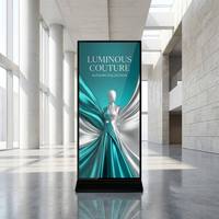 Kiosco Publicitario de Pantalla Completa con Soporte de Pie, Pantalla Táctil Interactiva LCD de 55, 65, 75, 85 y 98 Pulgadas para Vestíbulo Corporativo