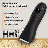 Tondeuse à poils d'animaux rechargeable à grande vitesse, lame en céramique imperméable, détachable, USB, pour accessoires de barbier