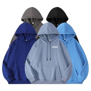 Sweat-shirt à capuche unisexe en coton et élasthanne, style streetwear, avec cordon de serrage, pour logo personnalisé, vente en gros, collection hiver, ODM - Product Image 2