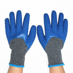 Suncend رغوة اللاتكس + مجعد اللاتكس المغلفة مقاومة للانزلاق قفازات العمل المريحة - Product Image 3