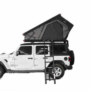 2024 nuovo triangolo in alluminio a conchiglia per esterni 4x4 camion SUV pick-up auto tenda da 2-3 persone facile installazione tetto tende per campeggio - Product Image 4