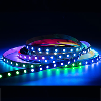 Bande LED flexible DC12V WS2818 5050 RGB avec circuit intégré, PCB en cuivre, 30/60/144 LED/m, SMD, double signal adressable, IP65, contrôlée par Wi-Fi