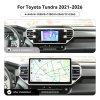 ZWNAV Pantalla de 14 Pulgadas para Toyota Tundra 2021-2026, Android 15, Carplay Inalámbrico, GPS para Auto, Reproductor Multimedia, Radio Estéreo para Auto