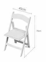 Chaises pliantes en résine plastique blanches pour événements, empilables, pliables, pour hôtel, extérieur, jardin, mariage, fête, adultes, capacité de 1000 lb