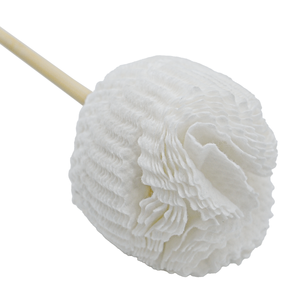 Fabricante multifuncional de un solo uso cabeza de viscosa de gama alta con mango de bambú cepillo para inodoro fregona NO.7209 - Product Image 4