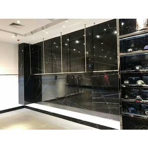 Vente en gros de dalles de marbre noir naturel Nero Marquina Prix bon marché pour les carreaux de sol Comptoir de cuisine Salle à manger <span class=keywords><strong>Escalier</strong></span> <span class=keywords><strong>extérieur</strong></span> - Product Image 4
