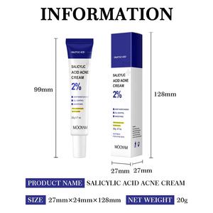 Crema de ácido salicílico Reparación de la piel facial Aclaramiento Ácido hialurónico Crema para eliminar el acné Productos para el cuidado de la piel Crema facial - Product Image 6