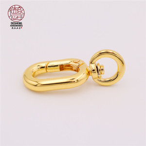 Hook Swivel 24K Gold Handbag Accessories Heavy Duty Bolt Snap Hook Metal Dog Leash Swivel Snap Hook