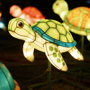 Lanterna in Seta Personalizzata a Forma di Tartaruga Marina <span class=keywords><strong>per</strong></span> Decorazioni Natalizie, Pasquali, del Ringraziamento, Acquario, Matrimoni in Spiaggia, Stanze <span class=keywords><strong>per</strong></span> Adulti, Feste a Tema Oceano - Product Image 4