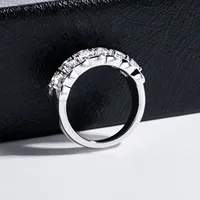 Bague MuShan en argent sterling 925 avec moissanite VVS, bague de soirée romantique pour partenaire, plaquée or véritable 18 carats, bagues brevetées MST