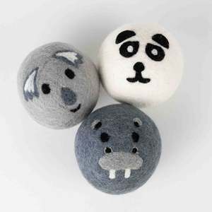 Boules de séchage en <span class=keywords><strong>laine</strong></span> TAIXIANG 2026, best-seller au Canada, boules en feutre réutilisables faites à la main, 7cm-10cm - Product Image 2