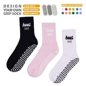 कस्टम लोगो पाइलेट ग्रिप मोजे महिलाओं के लिए कस्टम डिजाइन योग सॉक - Product Image 1