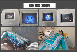 Appareil de pressothérapie à pression d'air réglable combiné à un massage oculaire par électrostimulation et à un effet amincissant - Product Image 5