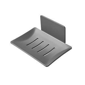 Shu Zheng Stainless Steel Soap Dish Wall Mounted Rectangular Self Drain Bathroom Shelf - Product Image 5