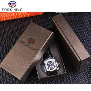 Forsining <span class=keywords><strong>Orologio</strong></span> da Uomo Meccanico Automatico Retro Classico con <span class=keywords><strong>Quadrante</strong></span> <span class=keywords><strong>Bianco</strong></span> Lancette Blu e Cassa Trasparente Marca di Lusso - Product Image 6