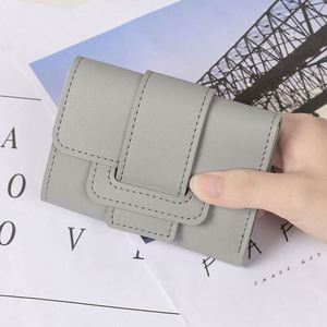 Portefeuille court pour enfants, style antique, éléments Han, motif géométrique, fermeture éclair, étanche, portable, porte-cartes, porte-monnaie, grand format - Product Image 4