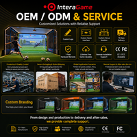 Equipo de Juego de Fútbol Interactivo con Proyector para 2 Jugadores, Personalizado, Comercial, Simulador de Fútbol Virtual para Interiores, para Parques Infantiles