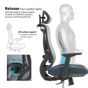 Silla de Oficina Ergonómica NOEL, Sillas de Oficina de Malla, Silla Completa con Certificación Biffma, OEM, Moderna, para Muebles de Oficina - Product Image 3