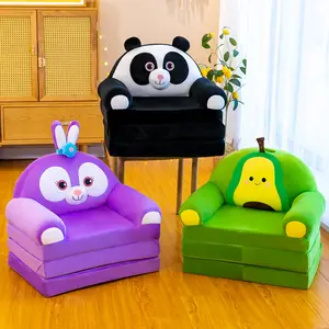 Avocado Frog unicorno cartoni animati per bambini peluche divano Panda pinguino sedia per bambini sedia pigra per bambini