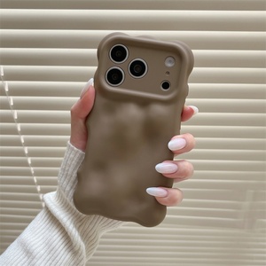 เคสโทรศัพท์ขอบโค้งเว้าพร้อมตัวป้องกันกล้องสำหรับ iPhone 16 15 14, เคสสำหรับ iPhone 17 Pro Max ดีไซน์โดดเด่น - Product Image 5