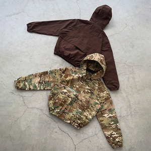 Veste coupe-vent personnalisée à coupe ample, design Hoodiy, double couche, en nylon inversé, pour hommes - Product Image 1