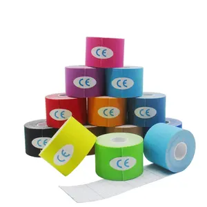 5CM 5M Kinesiology Tape Multicolor Waterproof Cotton Elastic Adhesive Bandage cohesive bandage for Knee Support Athletic