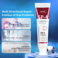 Dentifrice personnalisé de marque privée frais et blanc dentifrice anti-carie pro biotique menthe sensible