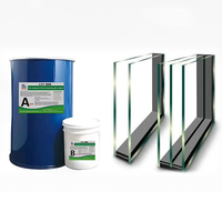 Scellant en silicone bicomposant durable, résistant aux intempéries, colle A+B pour applications d'étanchéité du verre architectural
