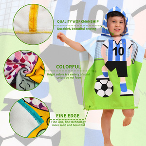 Personnalisé Portable Sublimation Impression Numérique Pas Cher Enfants Change Robe En Plein Air Enfants D'été <span class=keywords><strong>Serviette</strong></span> Poncho - Product Image 2