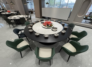 Bàn lẩu điện với nồi cảm ứng bàn lẩu quay bàn lẩu không khói bàn lẩu - Product Image 3