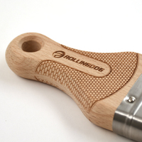 ROLLINGDOG DOBERMA 10327 50MM DIY Pinceau à angle de haute qualité pour peinture, à filament solide conique, gravé au laser, manche ergonomique